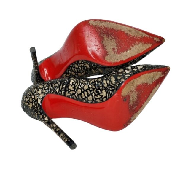 Christian Louboutin So Pretty 120 Laser Cut Pumps - Picture 6 of 9
